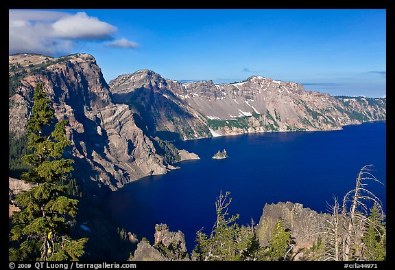 East rim view. Crater Lake National Park (color)