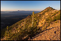 Mount Scott summit ridge, looking North. Crater Lake National Park ( color)