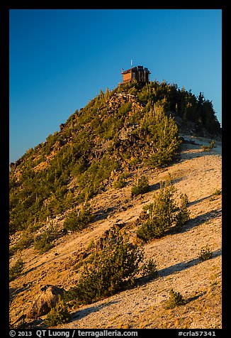 Mount Scott summit and fire lookout. Crater Lake National Park (color)