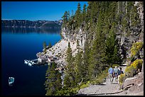 Cleetwood Cove trail and deck. Crater Lake National Park ( color)