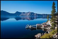 Boat dock, Cleetwood Cove. Crater Lake National Park ( color)