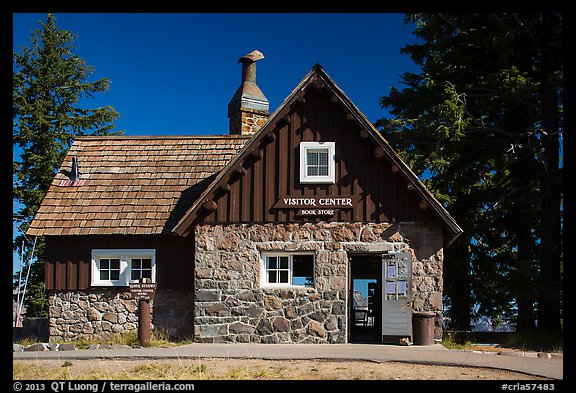 Rim Village Visitor Center. Crater Lake National Park (color)