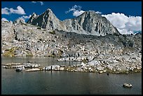 Lake, Isoceles Peak and Mt Giraud, Dusy Basin. Kings Canyon National Park ( color)