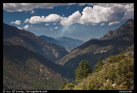 South Forks of the Kings River valley. Kings Canyon National Park (color)