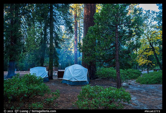 Azalea Campground. Kings Canyon National Park (color)