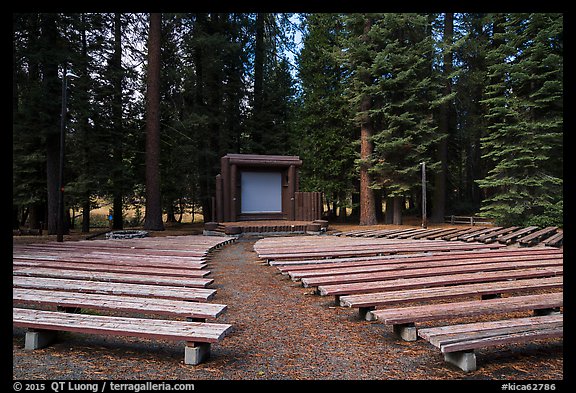 Amphitheater, Sunset Campground. Kings Canyon National Park (color)