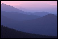 Ridges from Brokeoff Mountain. Lassen Volcanic National Park ( color)