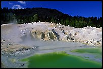 Green pool in Bumpass Hell thermal area. Lassen Volcanic National Park ( color)