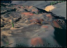 Painted dunes seen from above. Lassen Volcanic National Park ( color)