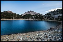 Lake Helen at dawn, late summer. Lassen Volcanic National Park ( color)
