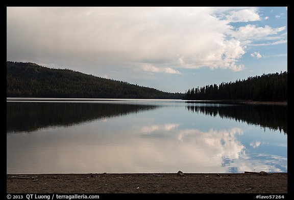 Juniper Lake, late afternoon. Lassen Volcanic National Park (color)