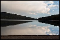 Juniper Lake, late afternoon. Lassen Volcanic National Park ( color)