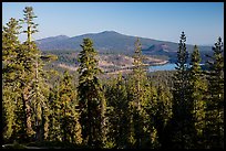 Prospect Peak, Cinder Cone, and Snag Lake from Inspiration Point. Lassen Volcanic National Park ( color)