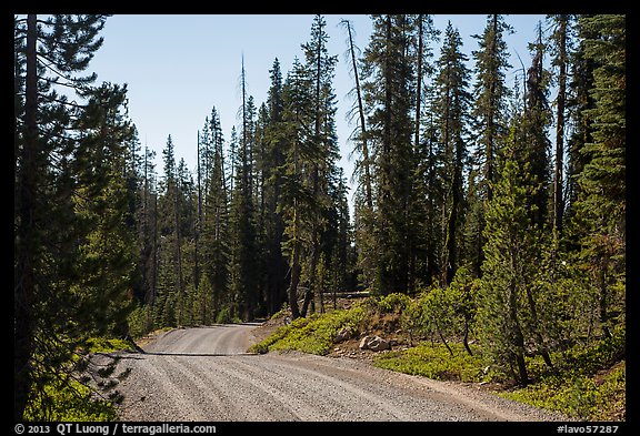 Gravel road. Lassen Volcanic National Park (color)