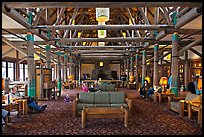 Interior of Paradise Inn. Mount Rainier National Park ( color)