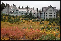 Paradise Inn in autumn. Mount Rainier National Park, Washington, USA. (color)