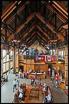 Inside Henry M Jackson Memorial Visitor Center. Mount Rainier National Park, Washington, USA.