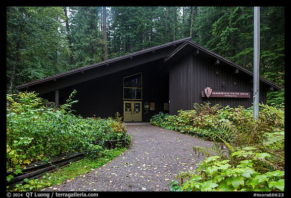 Ohanapecosh Visitor Center. Mount Rainier National Park (color)