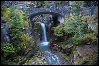 Road bridge and Christine Falls. Mount Rainier National Park ( color)