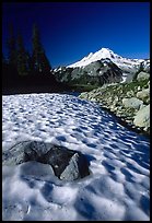 Neve and Mount Baker in the distance. Washington (color)