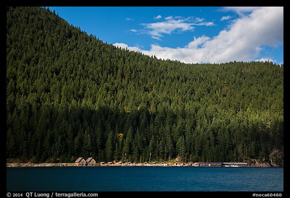 Ross Lake and resort, North Cascades National Park Service Complex.  (color)