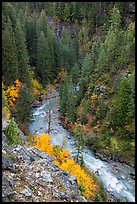 Agnes Creek from above, Glacier Peak Wilderness.  ( color)