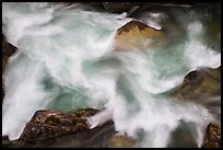 Stehekin river cascade detail, North Cascades National Park.  ( color)