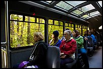 Aboard Stehekin Valley shuttle, North Cascades National Park Service Complex.  ( color)