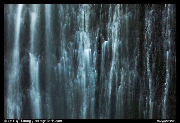 Water curtain, Marymere Fall. Olympic National Park (color)