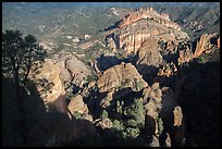 West side seen from High Peaks. Pinnacles National Park ( color)