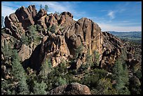 Cliffs and pinnacles. Pinnacles National Park ( color)