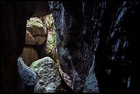 Cave walls and boulders, Bear Gulch Cave. Pinnacles National Park ( color)