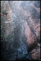 Water drops from Moses Spring. Pinnacles National Park ( color)