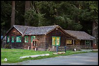 Visitor Center, Prairie Creek Redwoods State Park. Redwood National Park ( color)