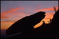 Balanced rock, sunset. Sequoia National Park ( color)
