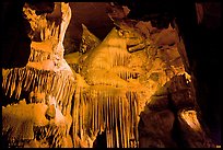 Ornate calcite stalactites, Crystal Cave. Sequoia National Park ( color)