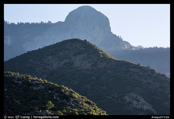 Hills below Moro Rock. Sequoia National Park (color)