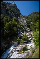 Marble fork of Kaweah River in deep canyon. Sequoia National Park ( color)