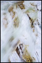 Water flowing over marble rocks. Sequoia National Park ( color)