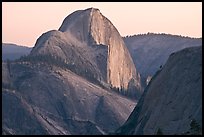 Tenaya Canyon and Half-Dome from Olmstedt Point, sunset. Yosemite National Park, California, USA.