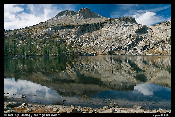May Lake and Mt Hoffman. Yosemite National Park (color)