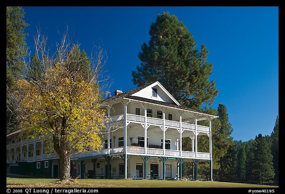 Wawona hotel in the fall. Yosemite National Park (color)