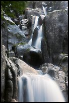 Cascading water in Chilnualna Falls. Yosemite National Park ( color)
