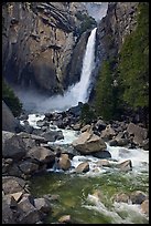 Lower Yosemite Falls in springtime. Yosemite National Park ( color)