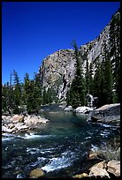 Tuolumne river on its way to  Canyon of the Tuolumne. Yosemite National Park ( color)