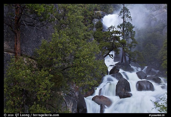 Cascade Creek in the spring. Yosemite National Park, California, USA.