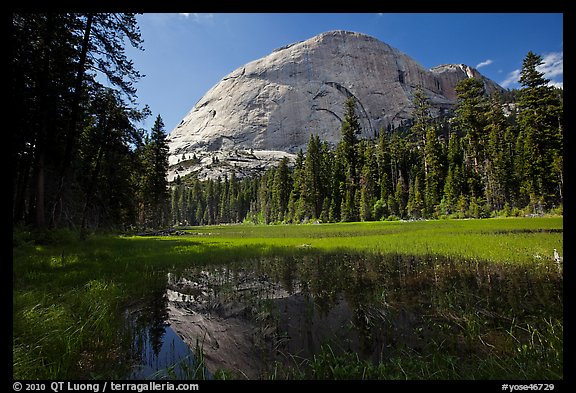 Half-Dome from Hidden Lake. Yosemite National Park (color)