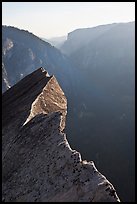 Diving Board and Yosemite Valley, late afternoon. Yosemite National Park, California, USA. (color)