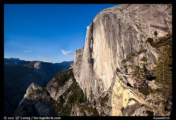 North-West face of Half-Dome. Yosemite National Park (color)