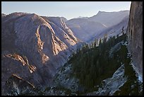 Tenaya Canyon and Mt Watkins. Yosemite National Park ( color)